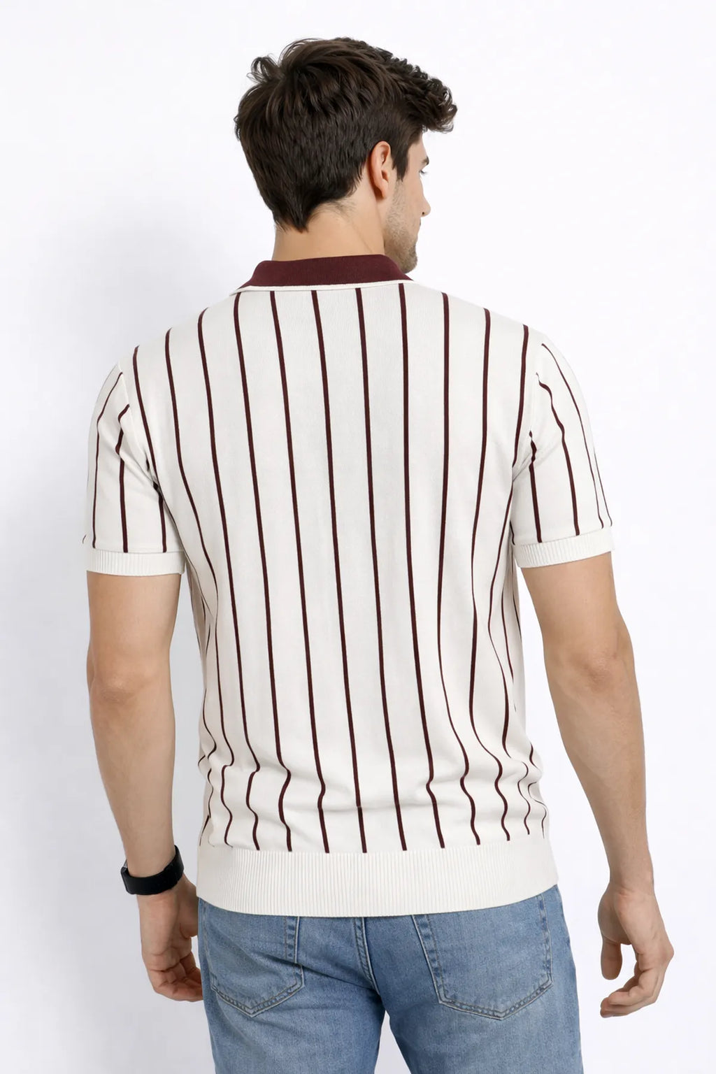 Montrose Striped Knit Polo