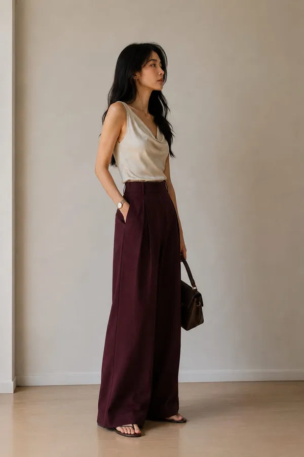 Korean Style High Waist Chein Brown