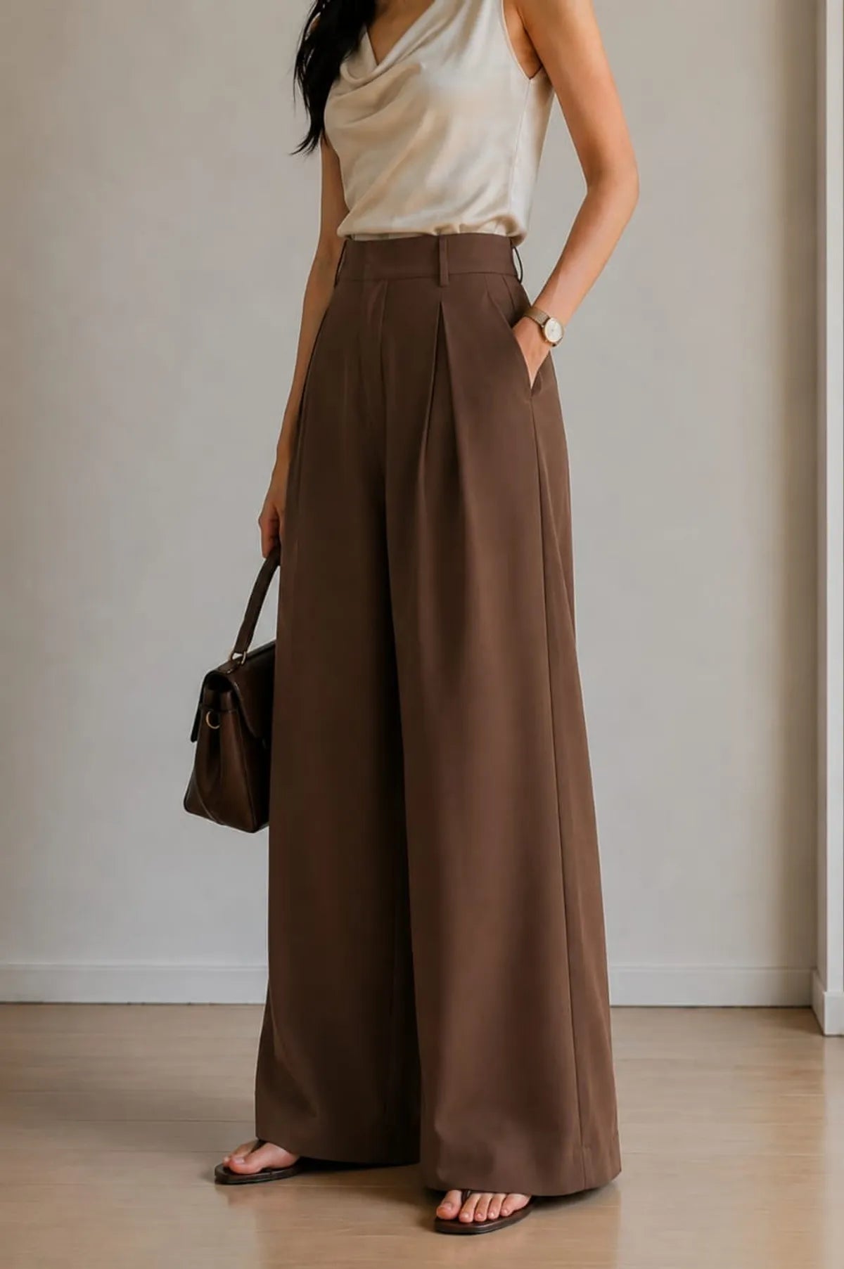 Korean Style High Waist Chein Gray