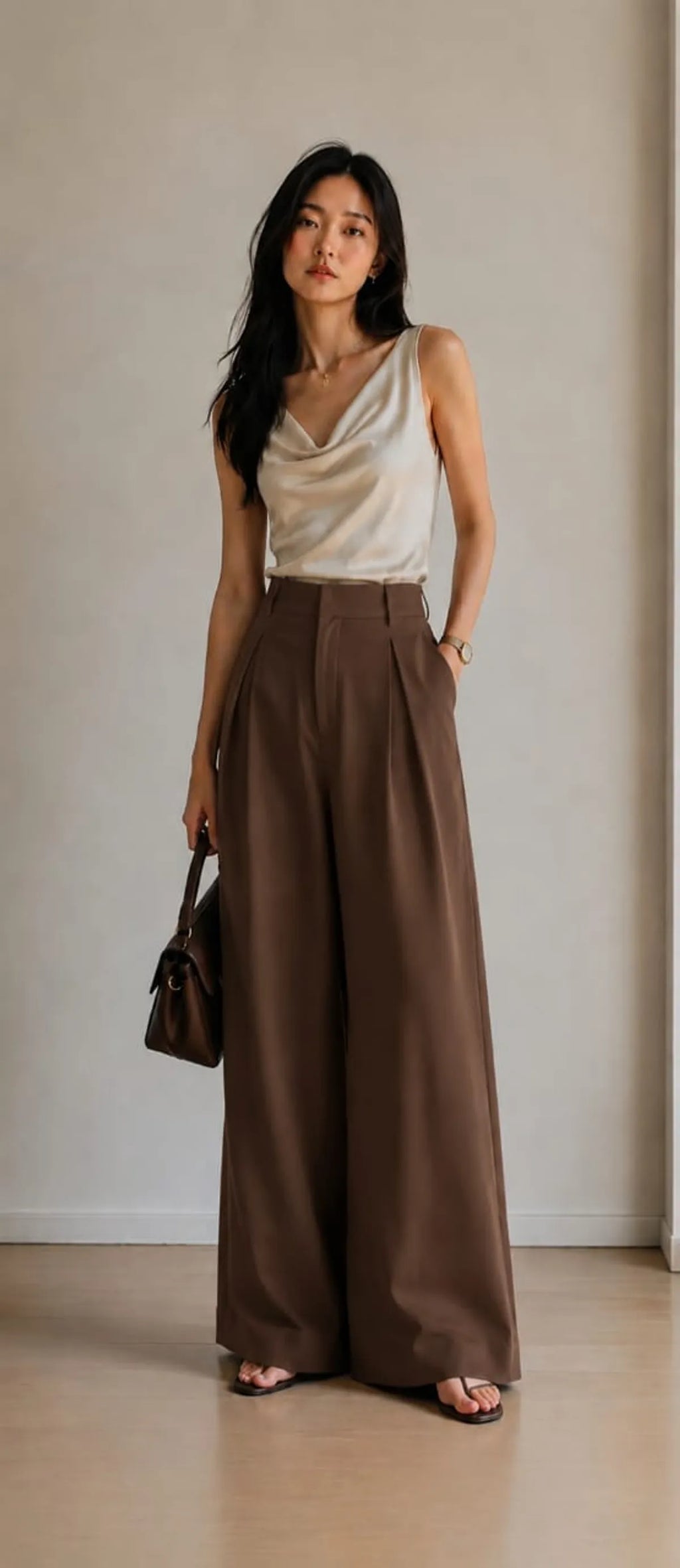 Korean Style High Waist Chein Gray
