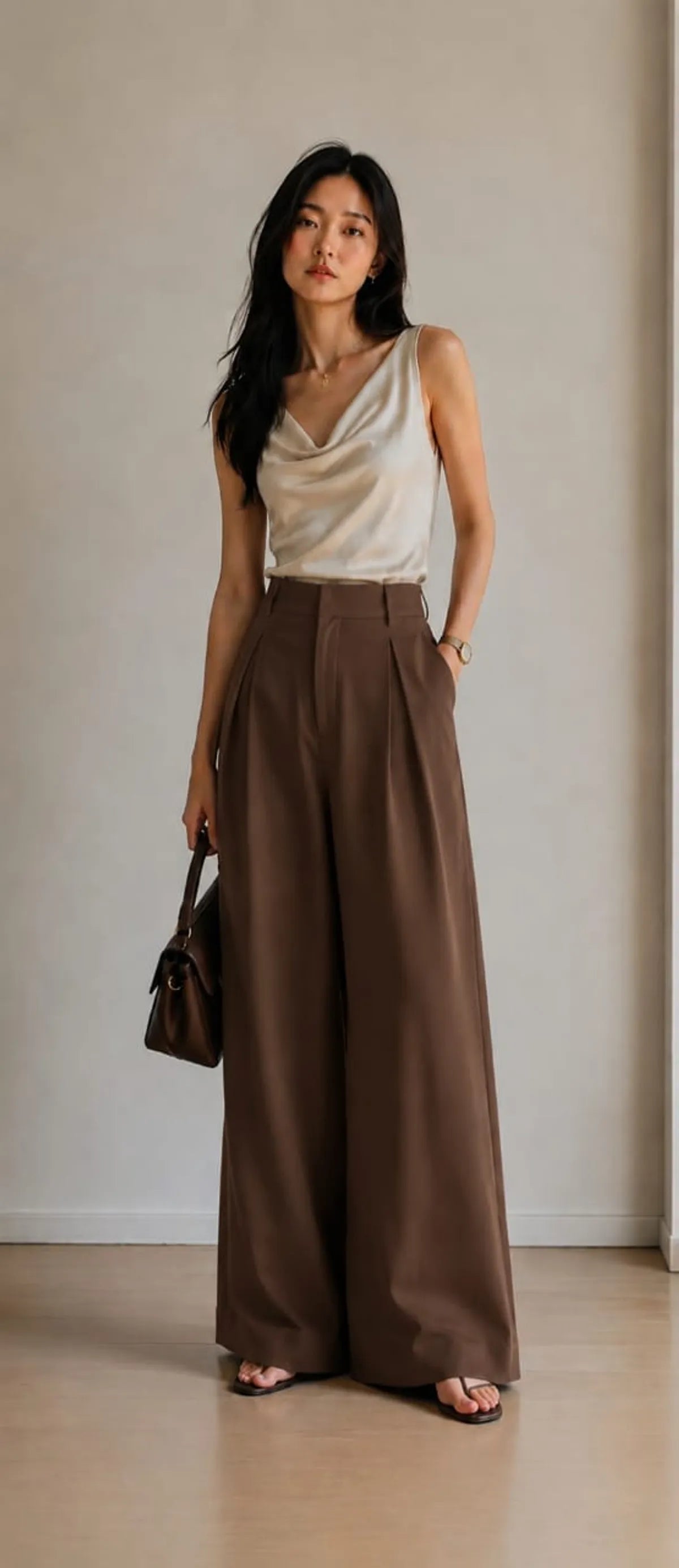 Korean Style High Waist Chein Gray